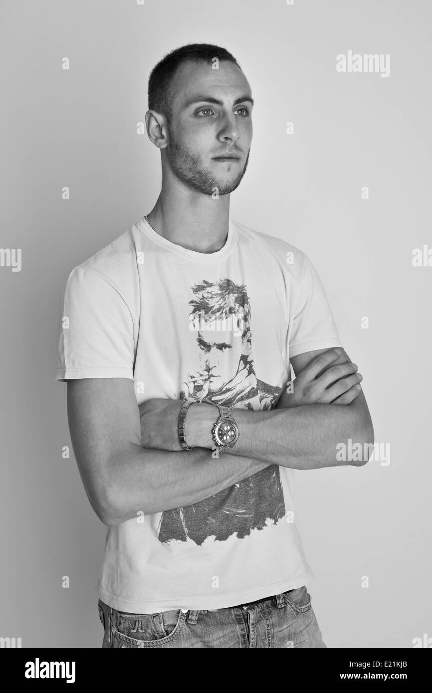 Portrait of a young man Stock Photo - Alamy