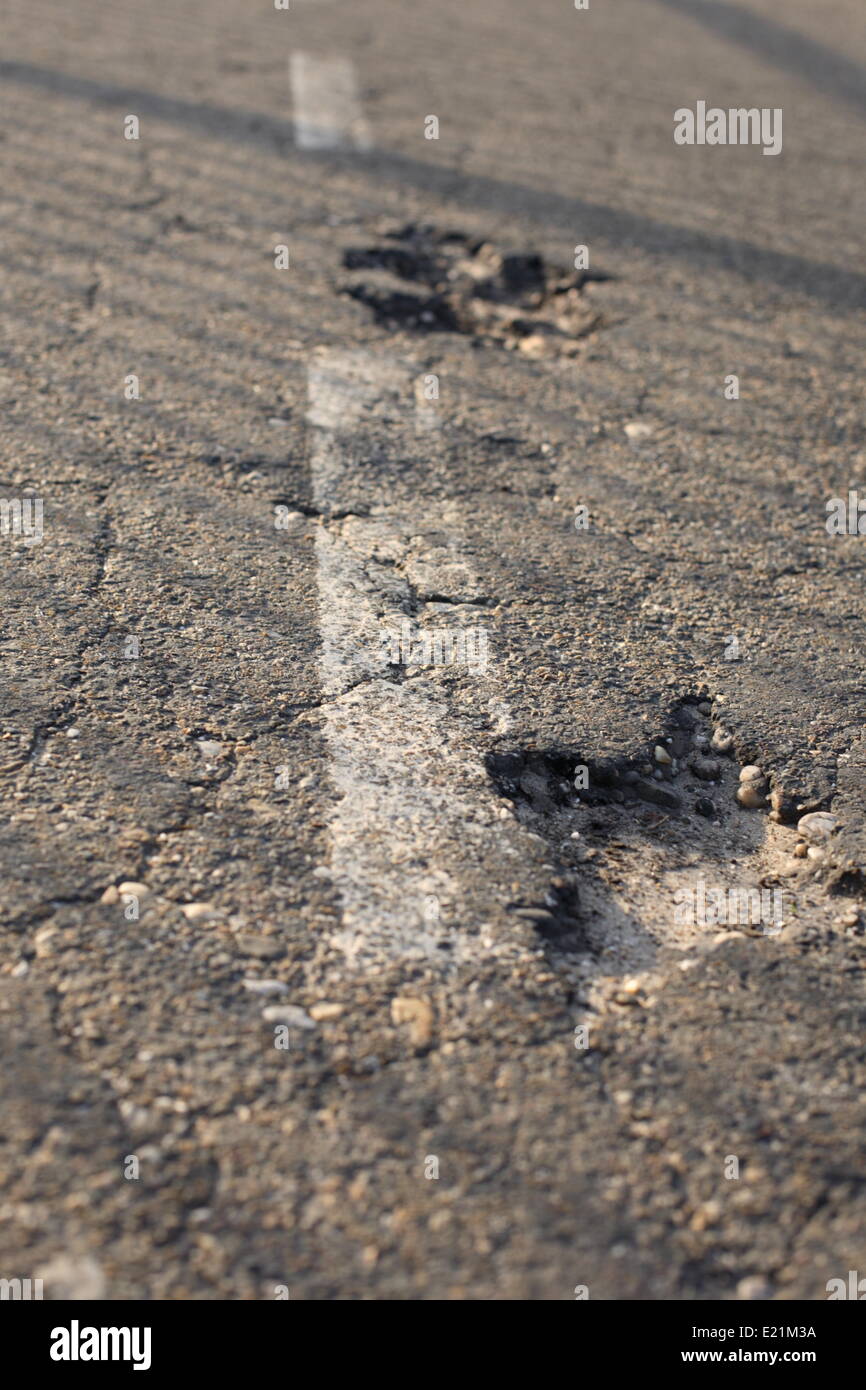 Potholes Stock Photo