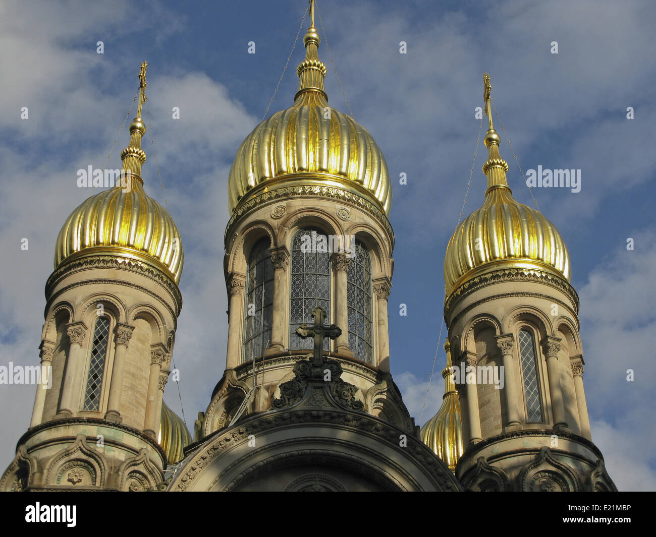 St. Elizabeth's Church, Wiesbaden Stock Photo