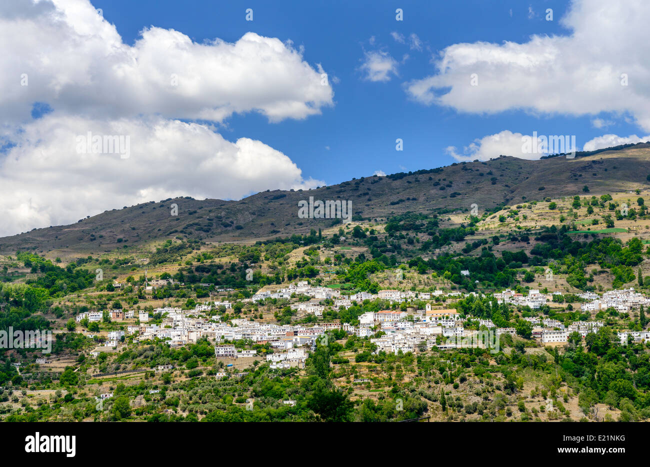 Alcutar Village in the Alpujarras Mountains Granada Province Spain Stock Photo