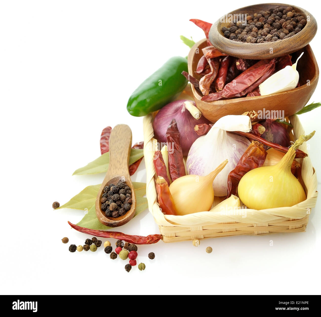Closeup various spices over hi-res stock photography and images - Alamy