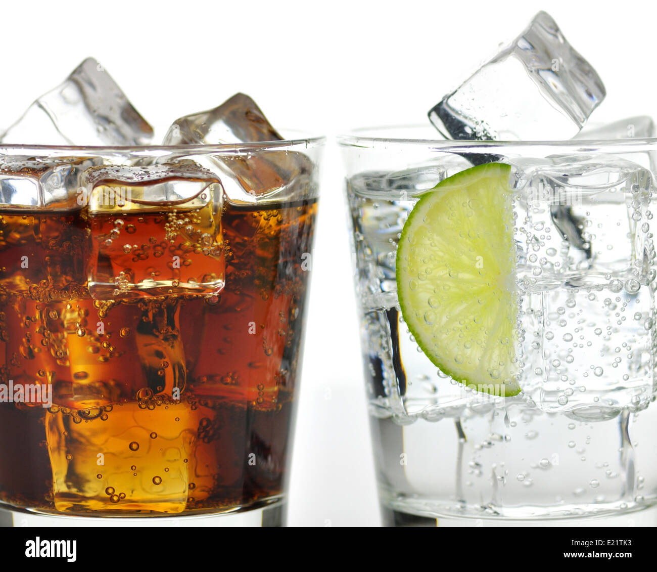 The sweet cooled drinks with ice Stock Photo Alamy