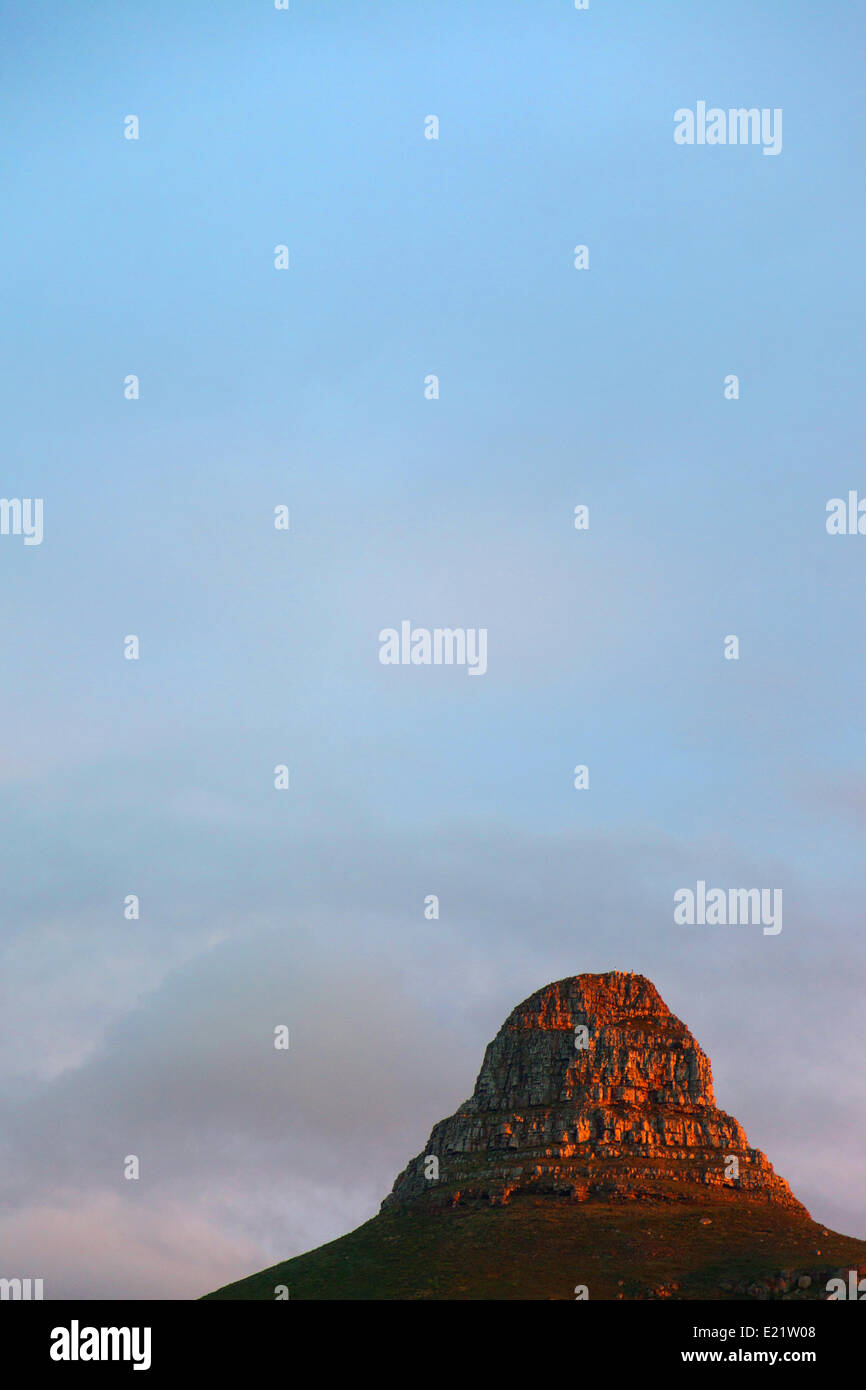 Mountain at sunset Stock Photo - Alamy