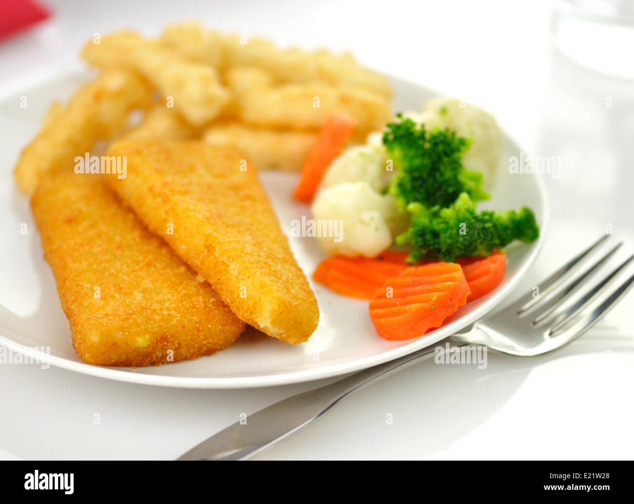 fish fillets dinner Stock Photo - Alamy