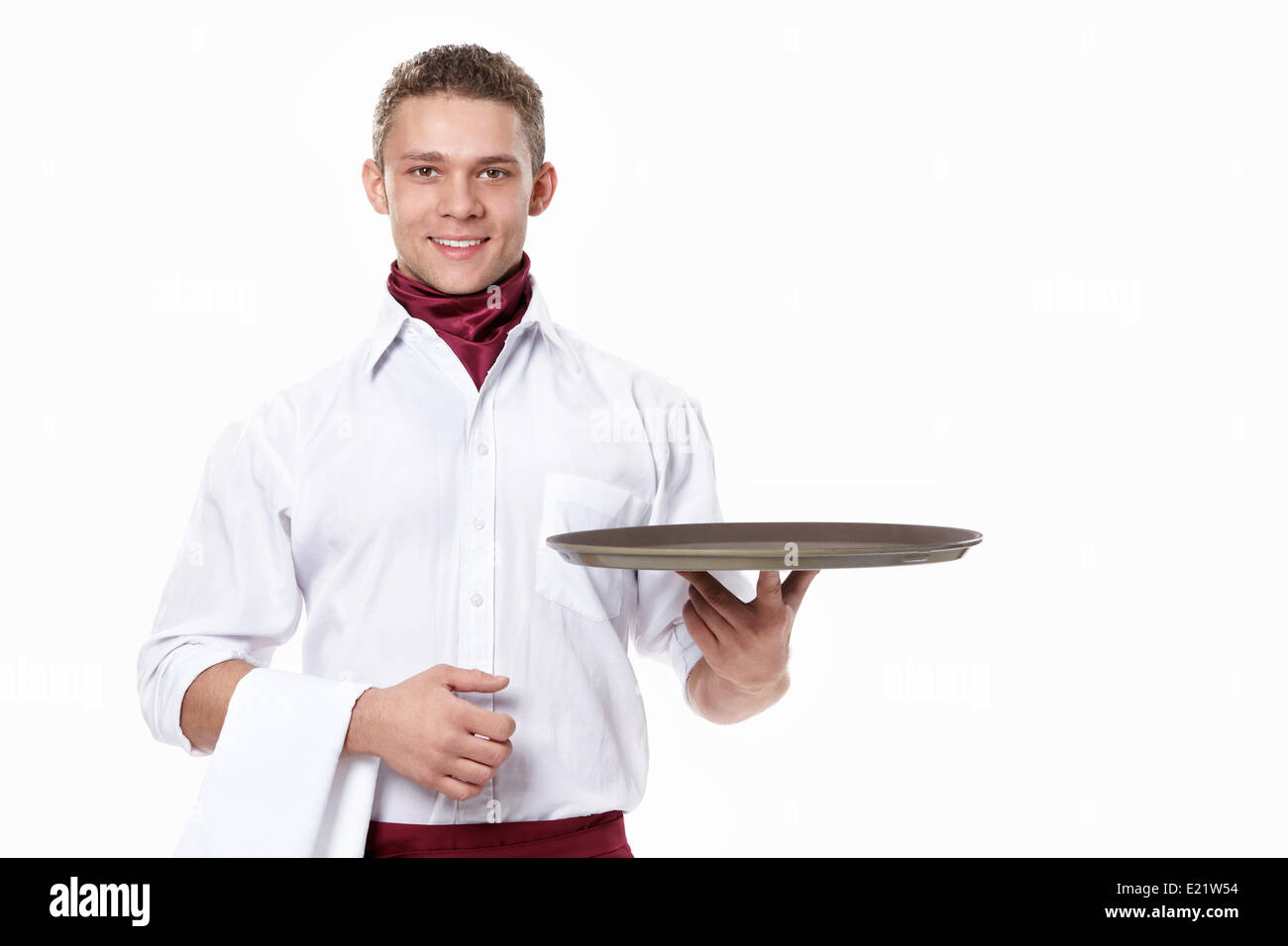 The young waiter Stock Photo