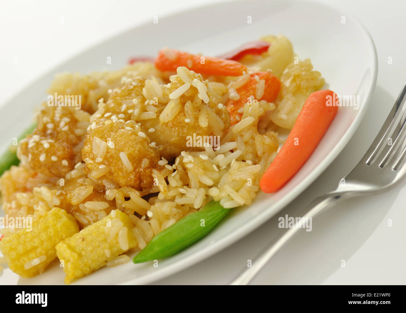 sesame orange chicken Stock Photo Alamy