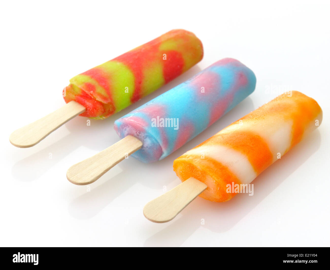 colorful ice cream pops Stock Photo