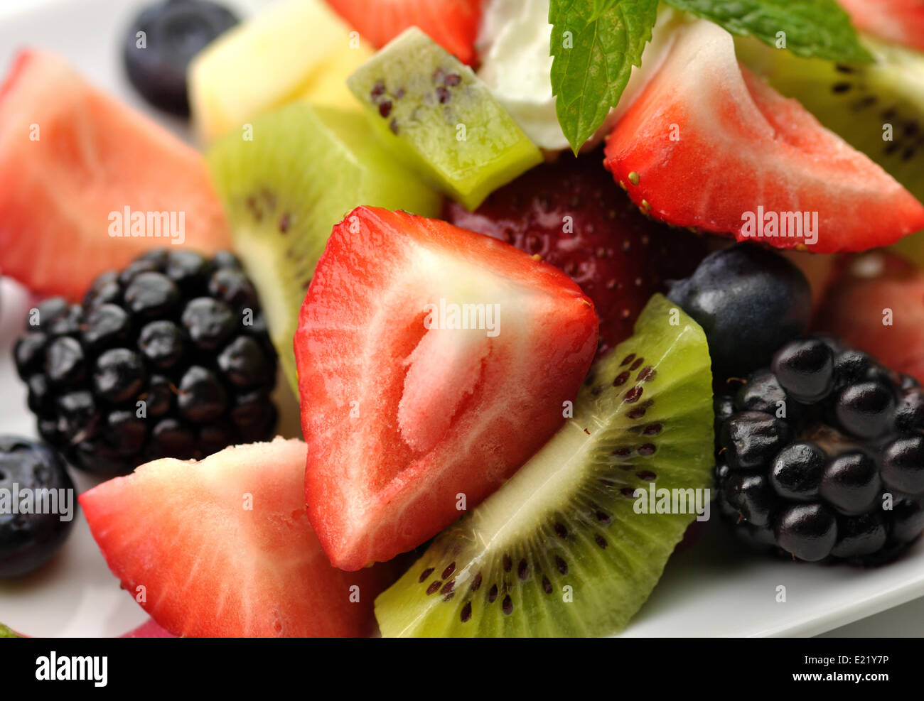 Fresh fruit salad hi-res stock photography and images - Alamy