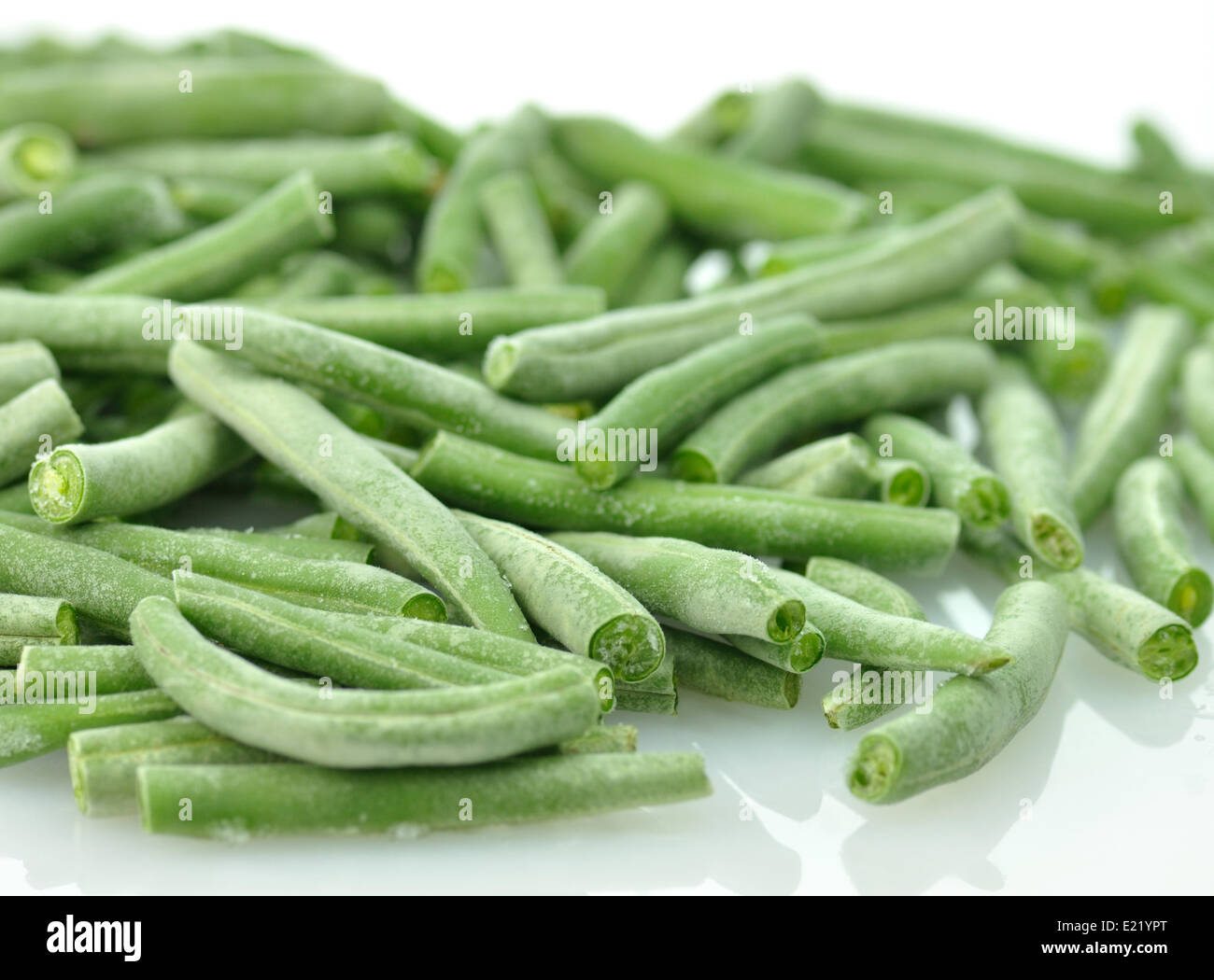 frozen Green beans Stock Photo Alamy