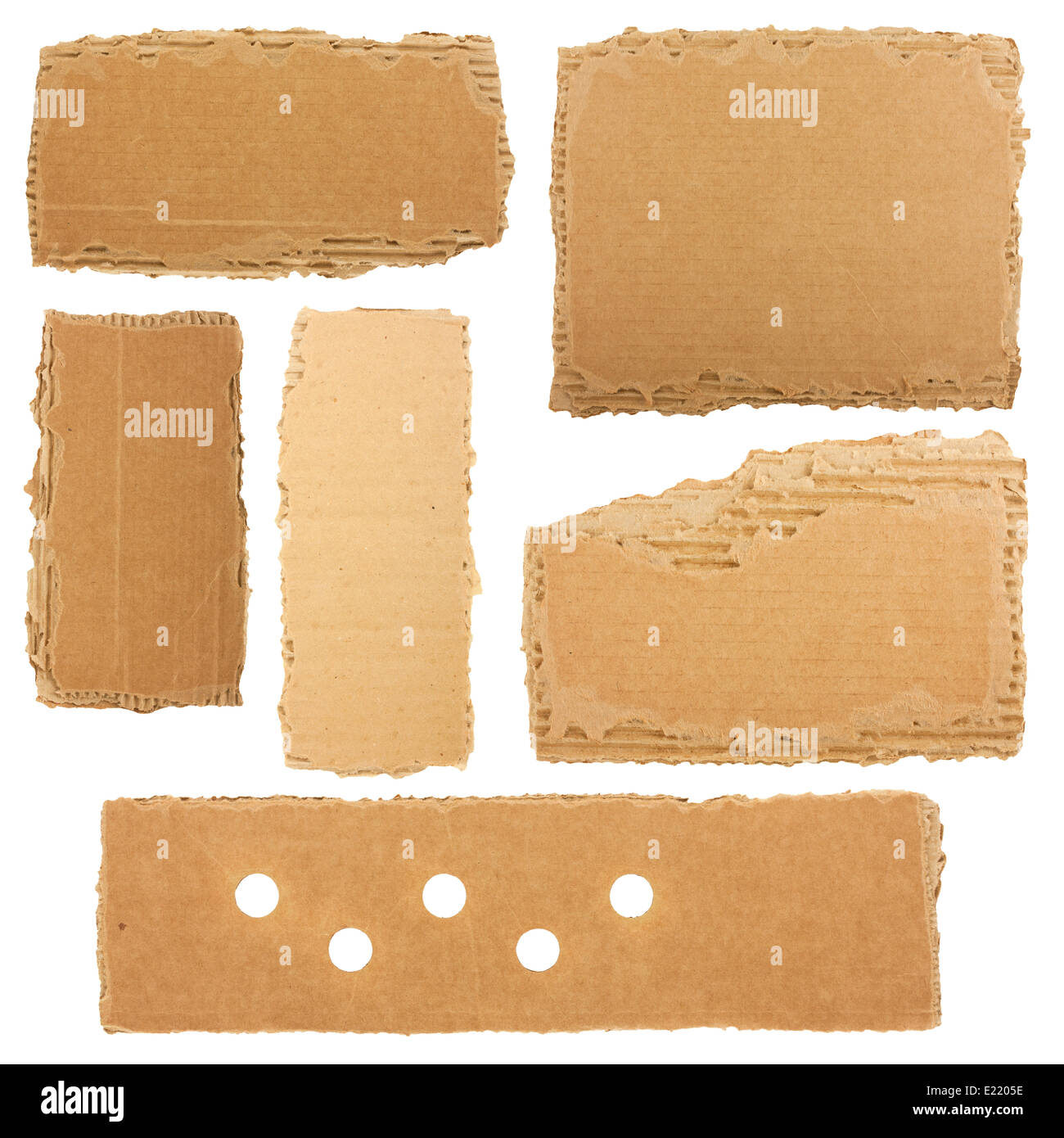 Collection of a cardboard pieces Stock Photo Alamy
