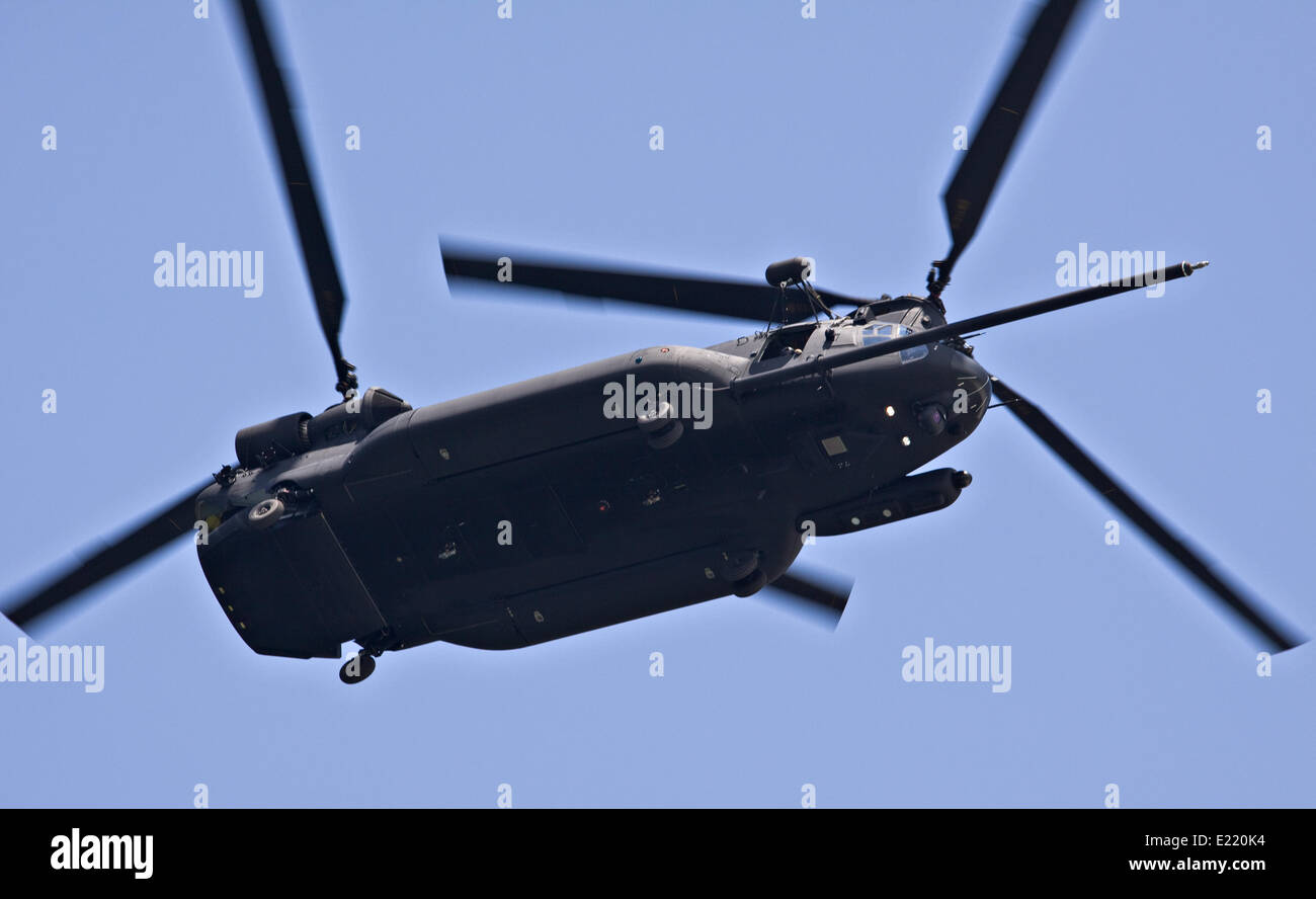 military chinook helicopter Stock Photo