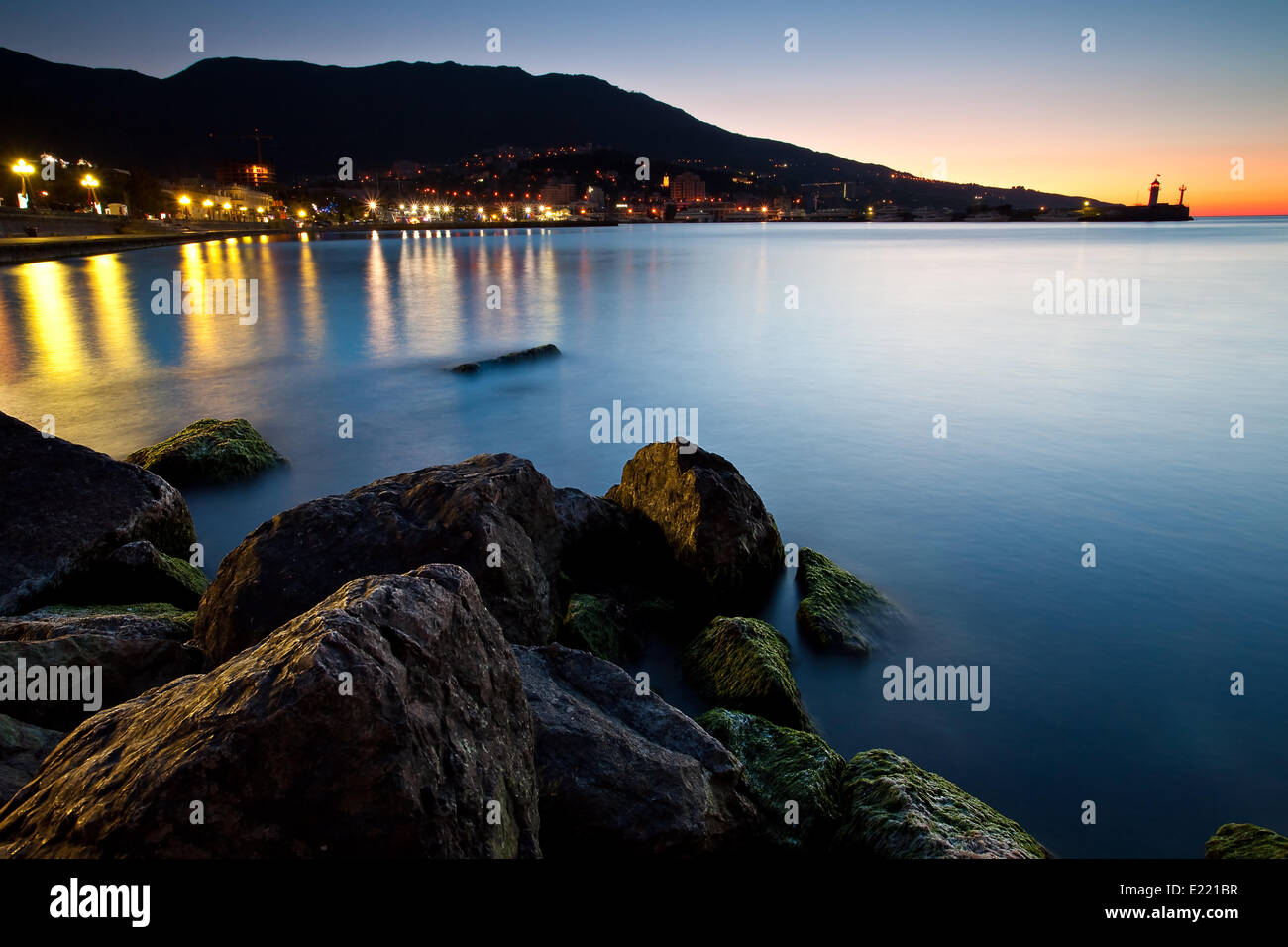 Beautiful sunrise over the sea Stock Photo - Alamy