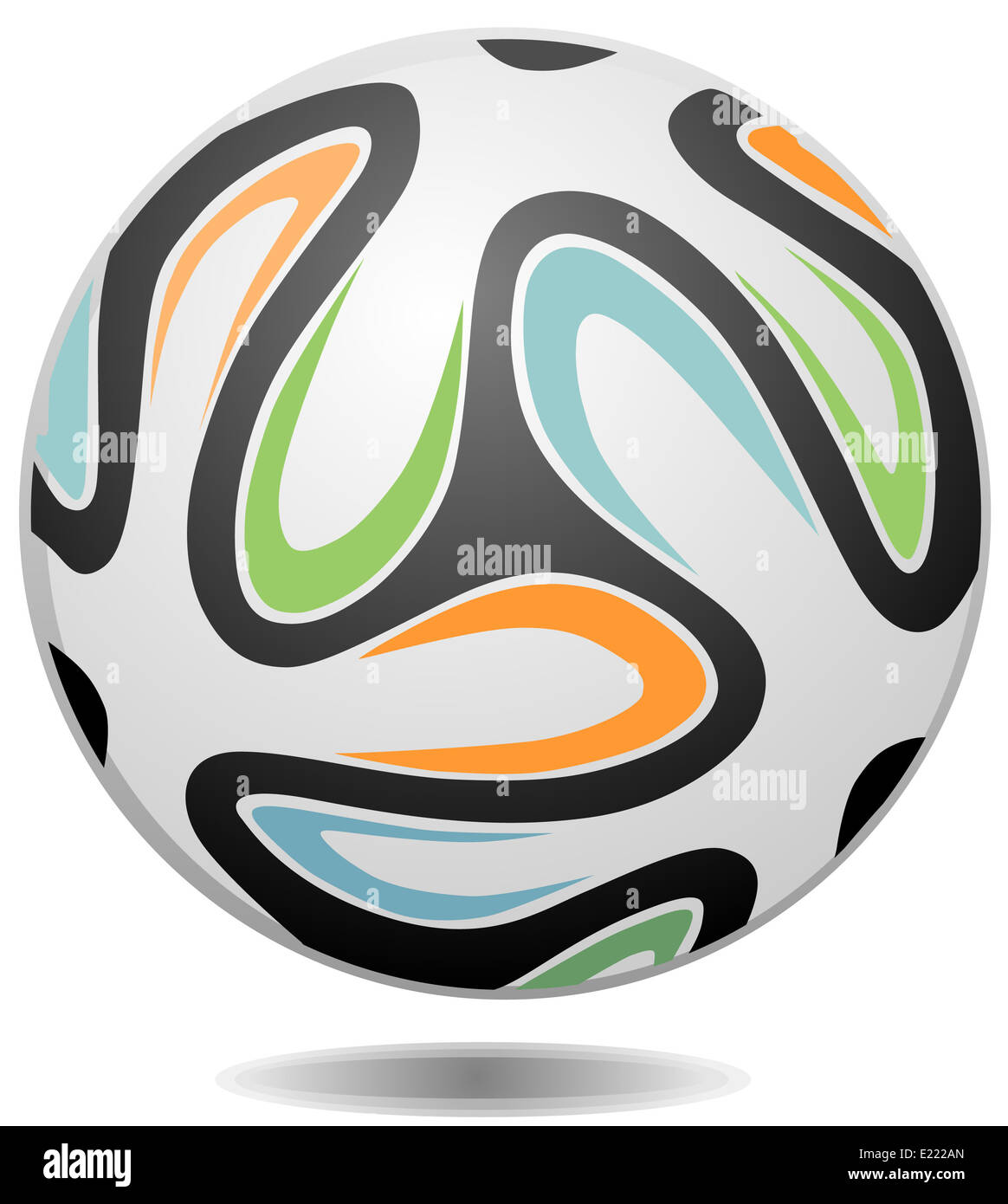 Football soccer ball. Official ball 2014 Stock Photo