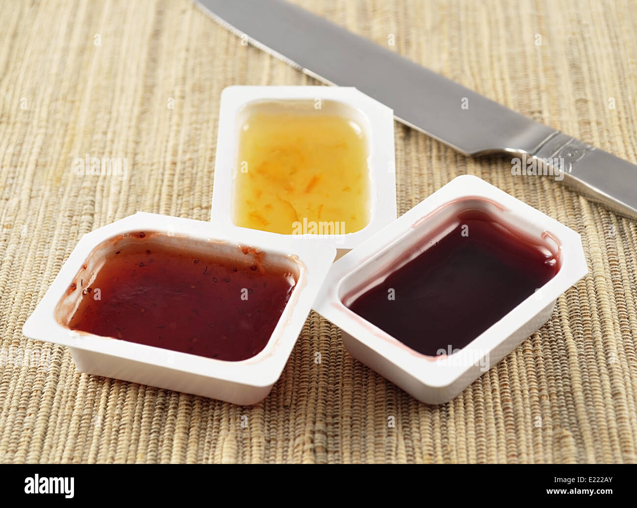 jelly and knife Stock Photo Alamy