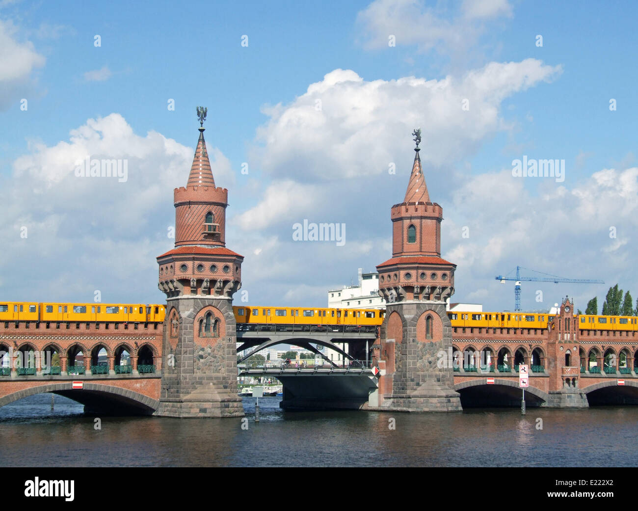 Oberbaumbrücke Berlin Germany Stock Photo