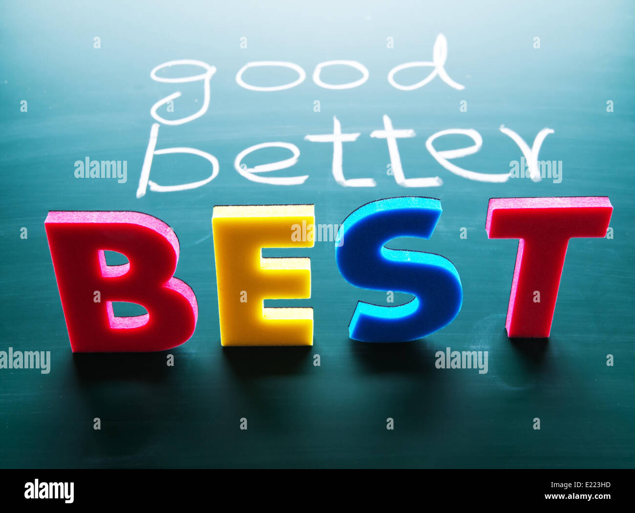 Good, better and best concept Stock Photo - Alamy