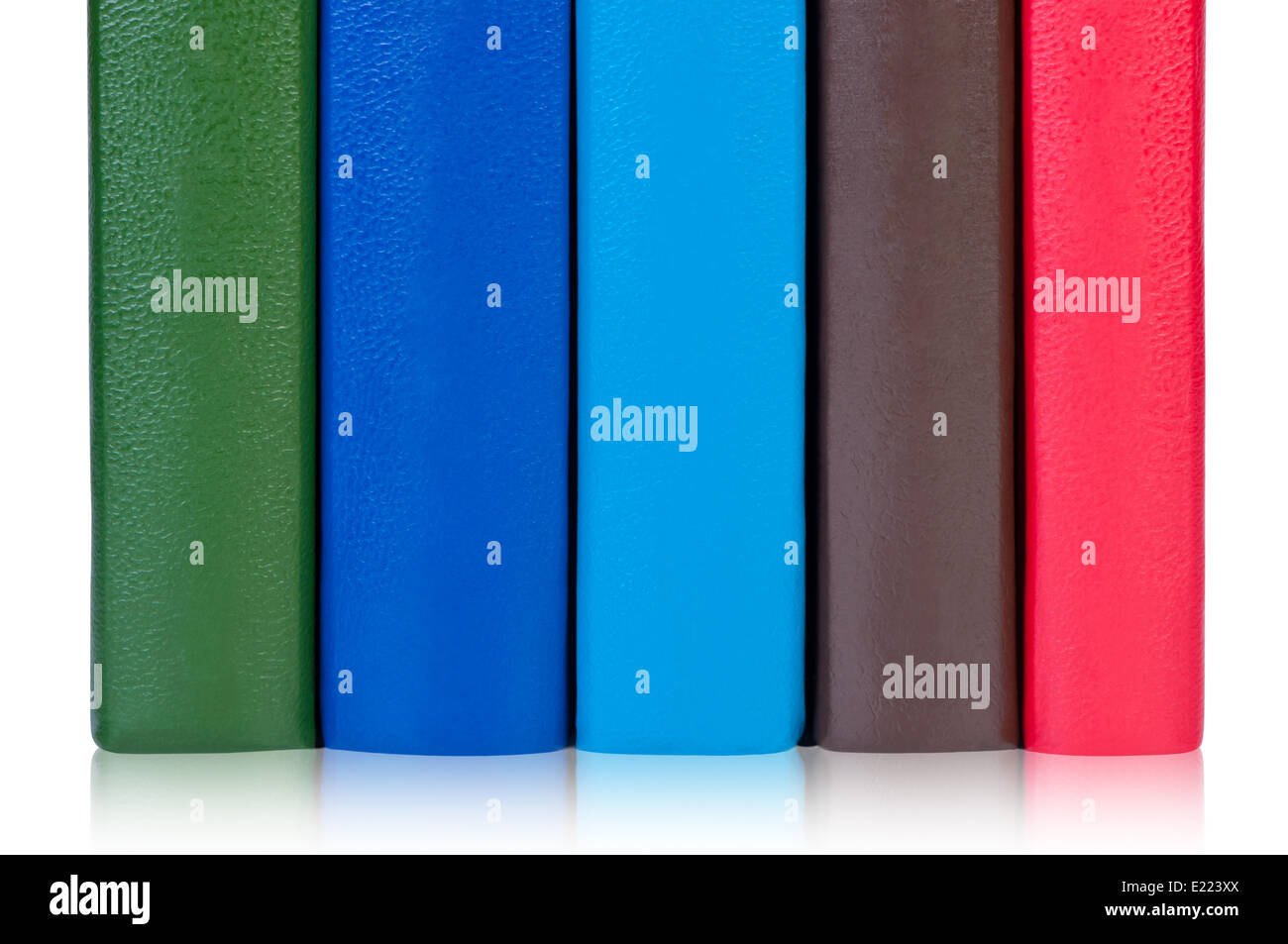 Books with colorful covers. Stock Photo