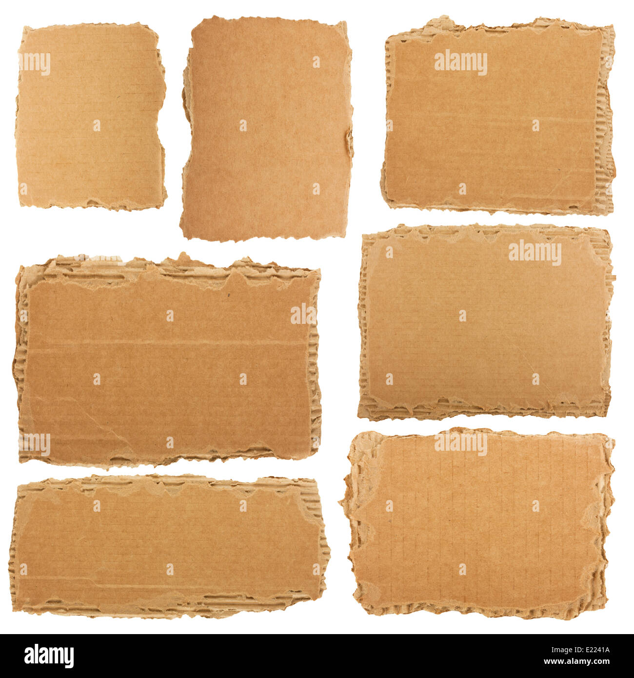 Collection of a cardboard pieces Stock Photo Alamy