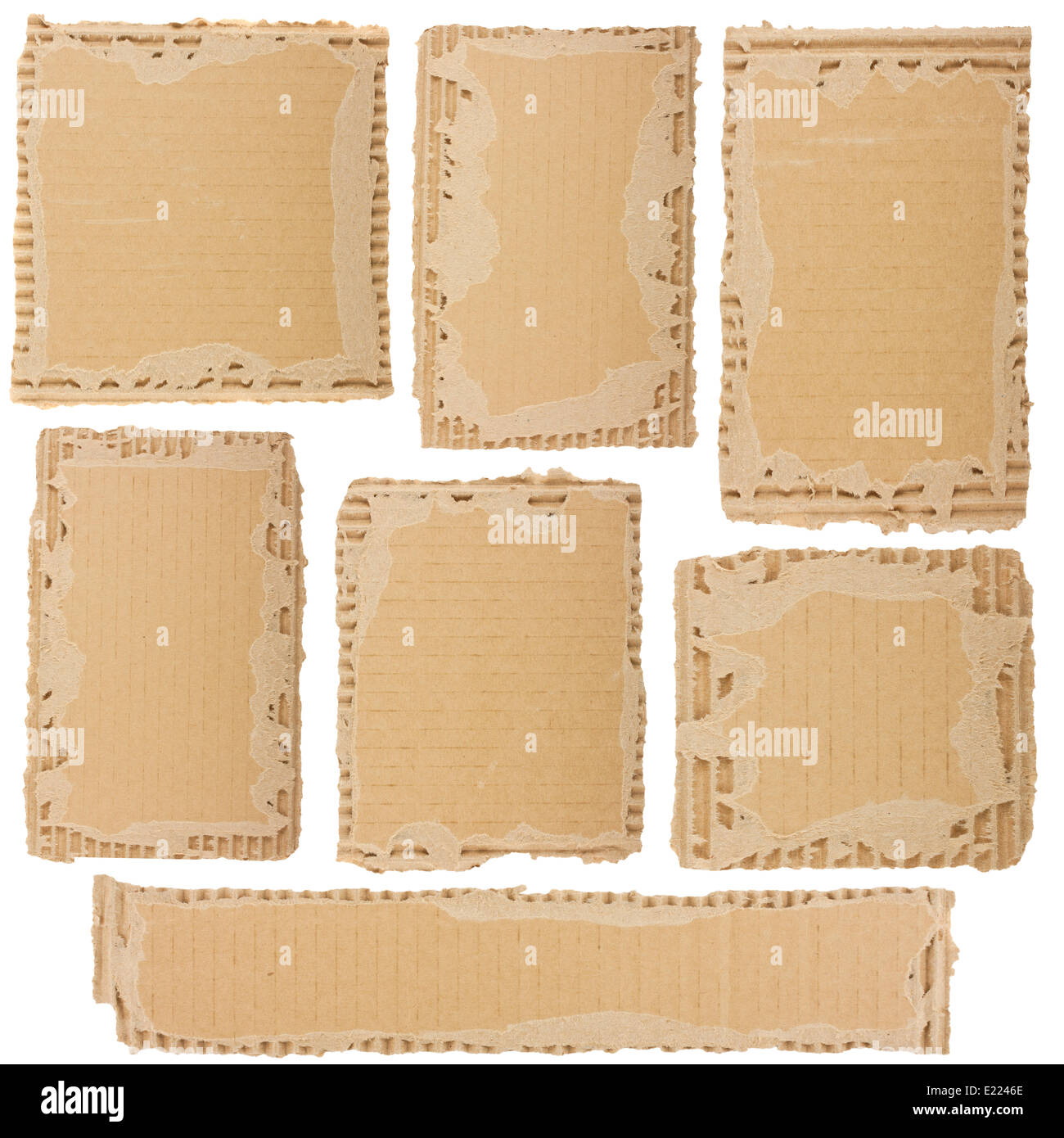 Collection of a cardboard pieces Stock Photo Alamy