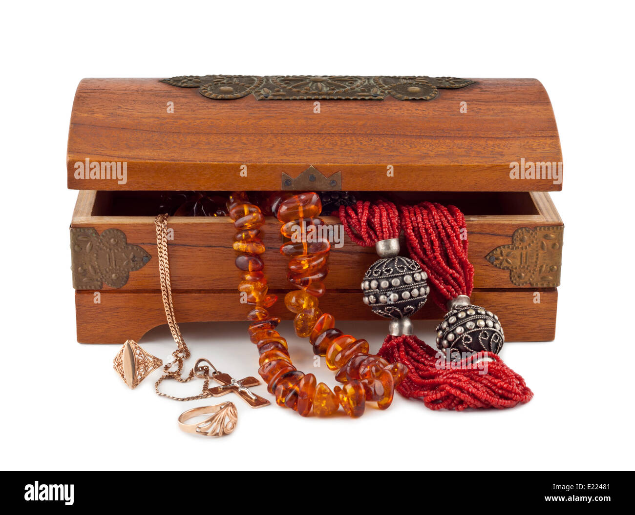 Treasure chest gold jewels hi-res stock photography and images - Alamy