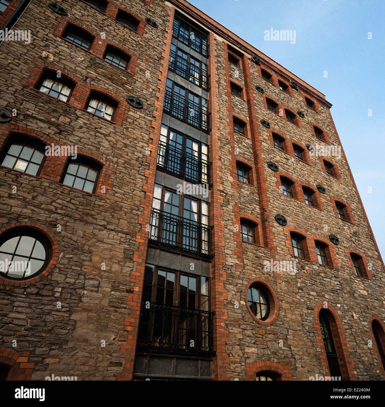 Victorian Warehouse converted into Apartments Stock Photo