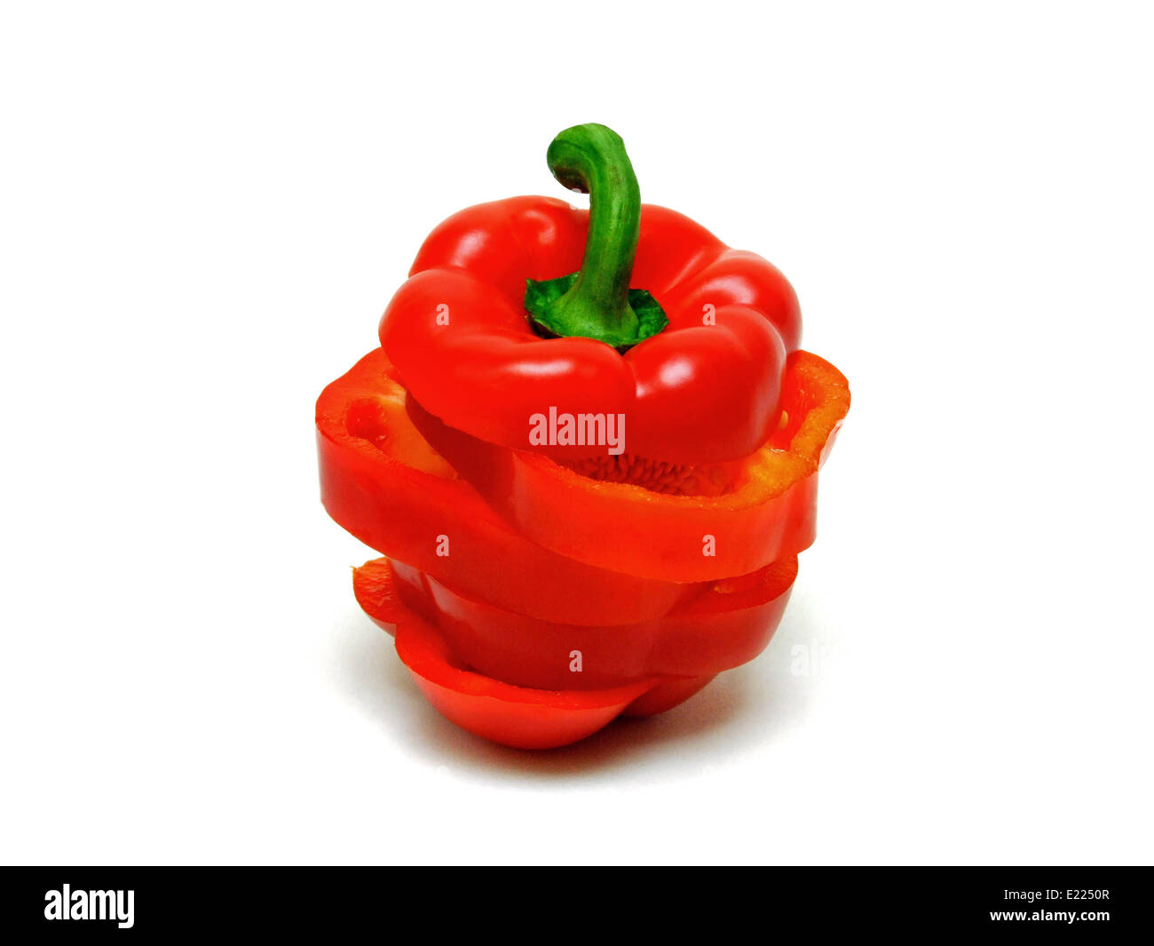 red bell peppers Stock Photo Alamy