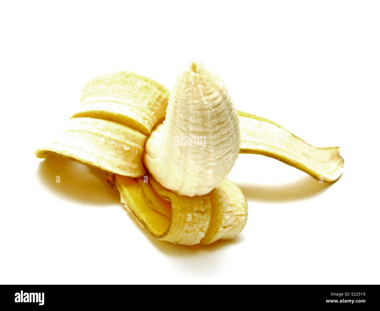 peeled banana Stock Photo