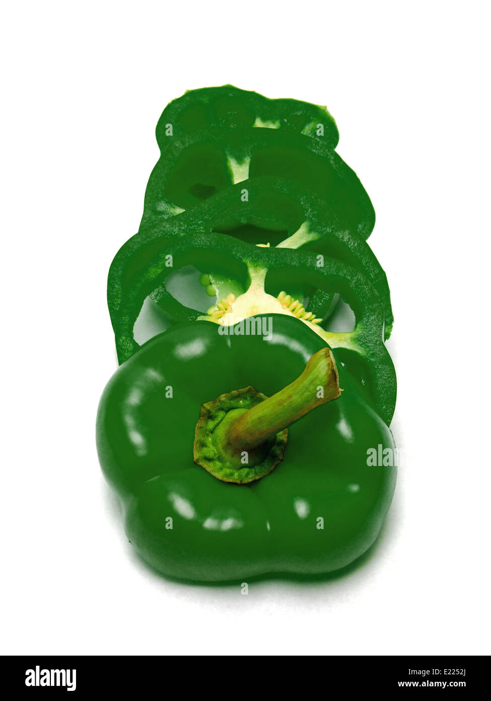 green bell peppers Stock Photo Alamy