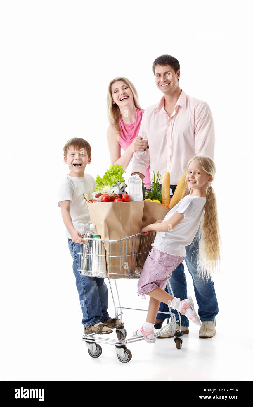 Family shopping Stock Photo Alamy