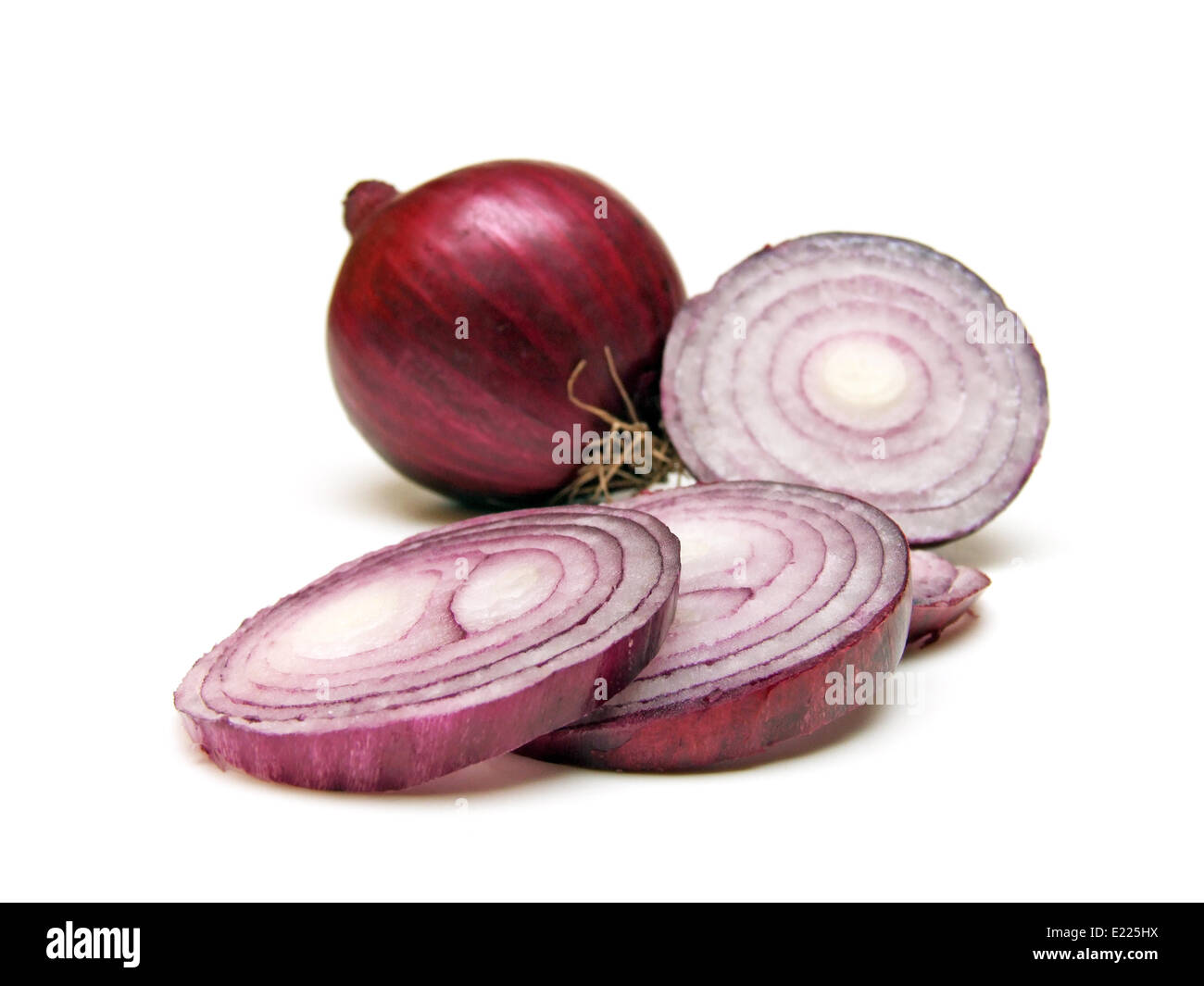 purple onion (Allium cepa) Stock Photo