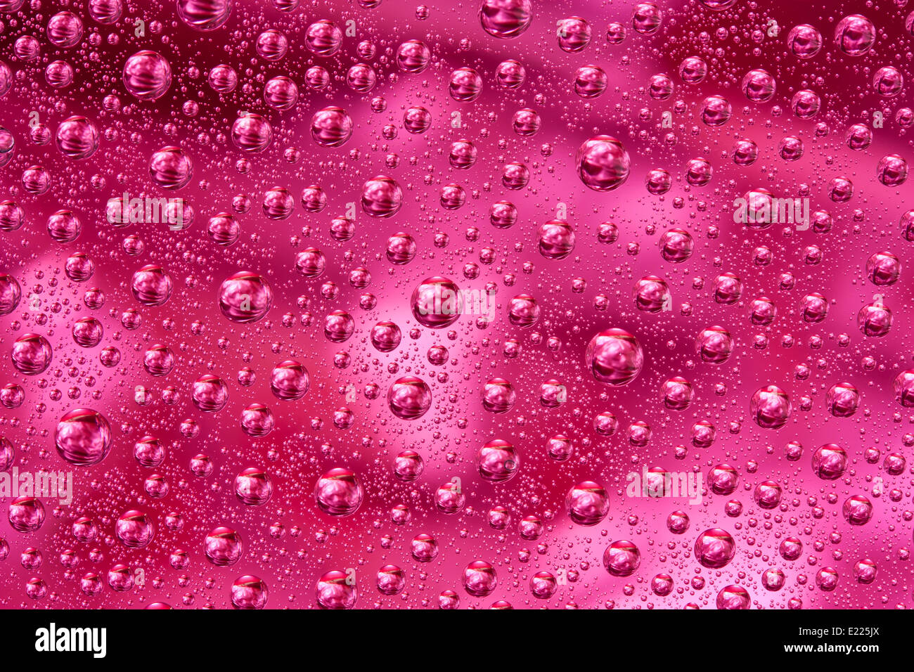 Red water drops texture Stock Photo