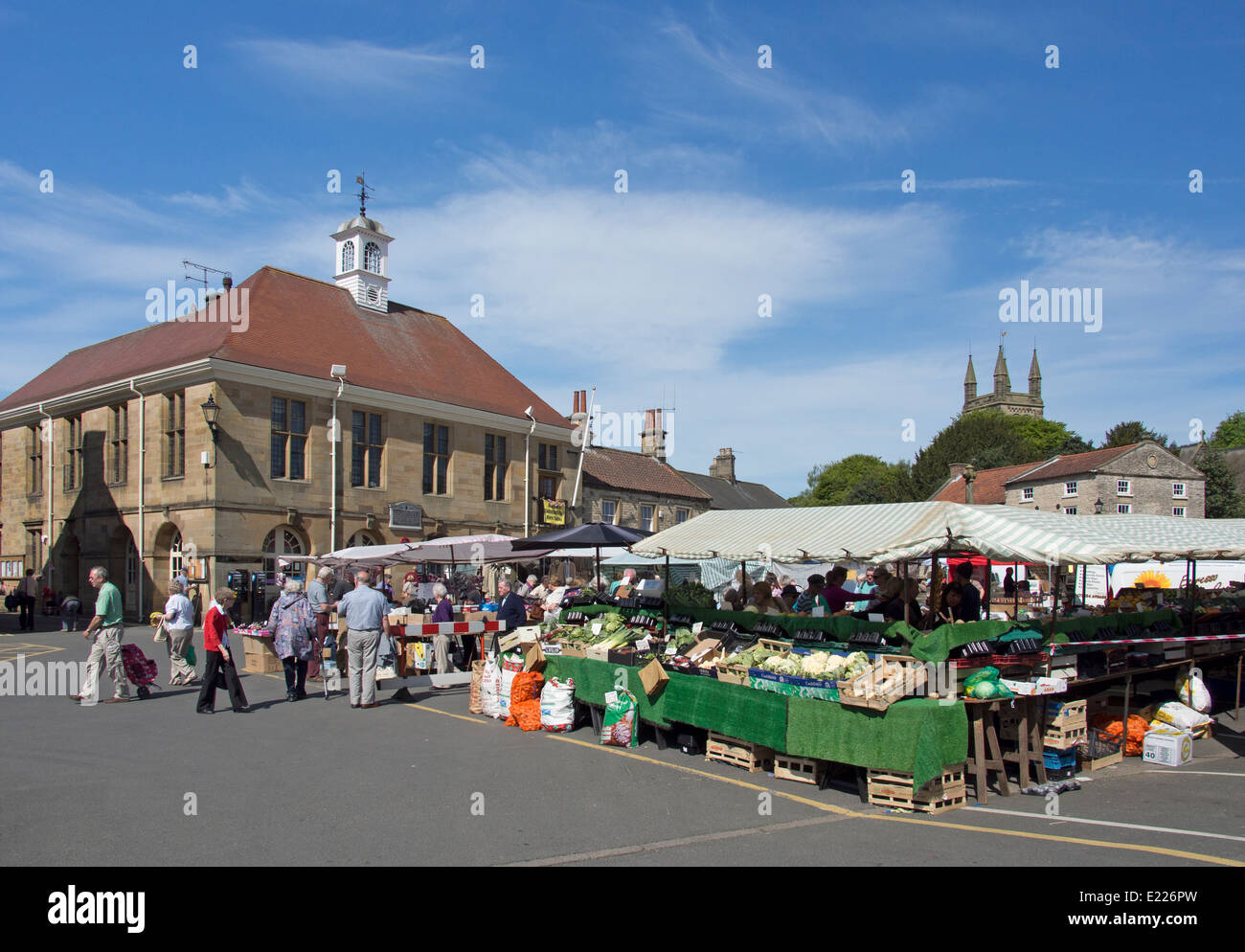 Helmsley Friday Market Yorkshire UK Stock Photo