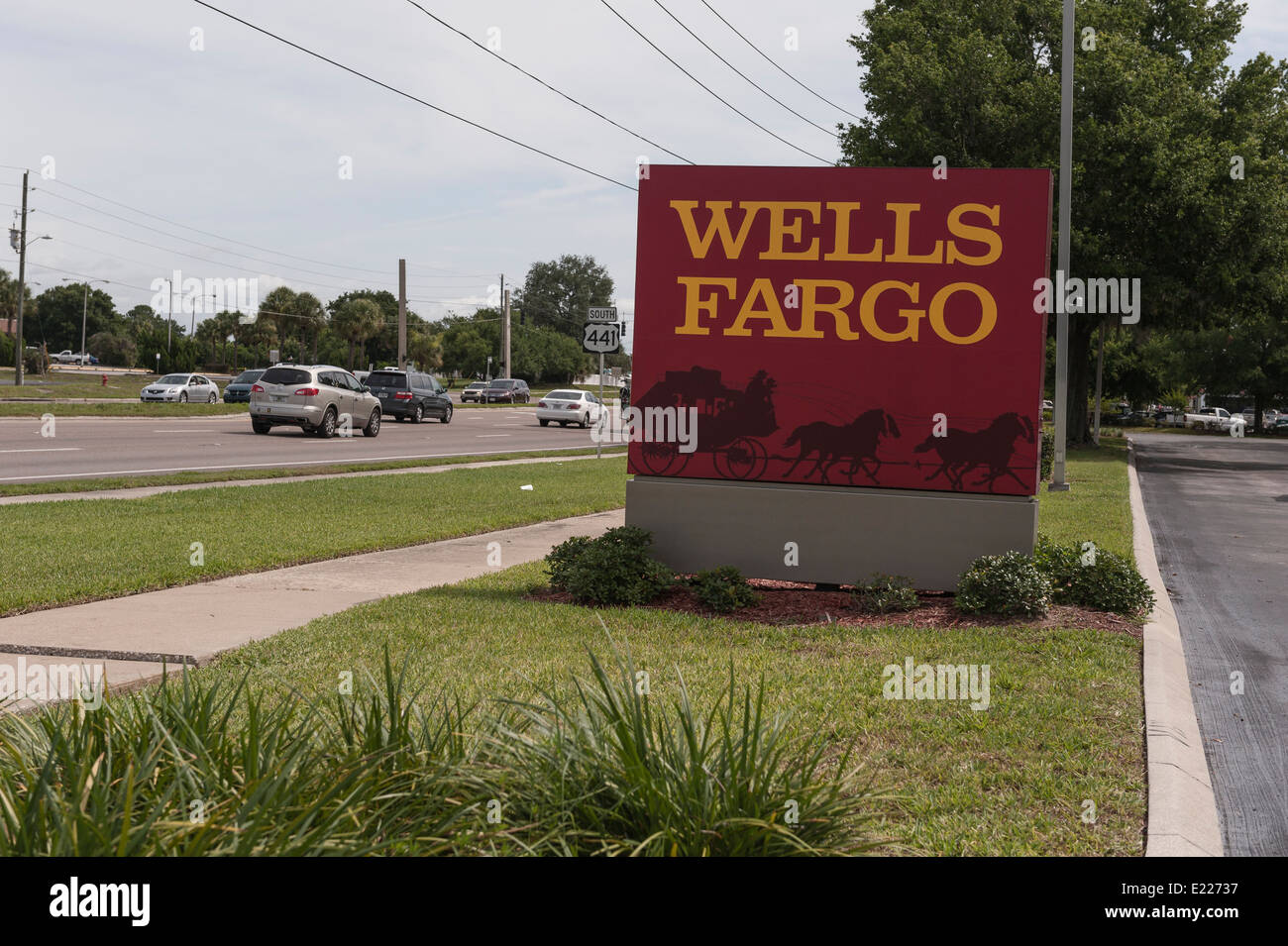Wells Fargo Bank Leesburg, Florida USA Stock Photo Alamy
