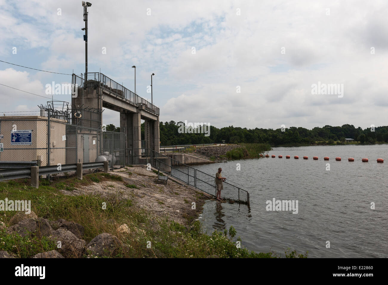 Inglis Main Spillway Dam Southwest Florida Water Management District