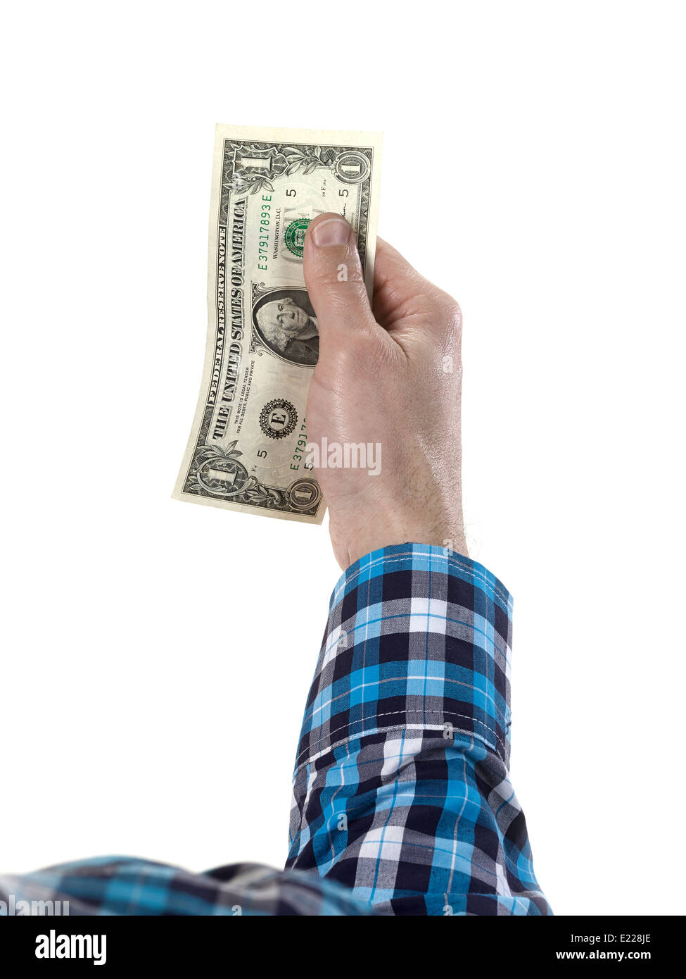 Hand Holding Cash Money Stock Photo