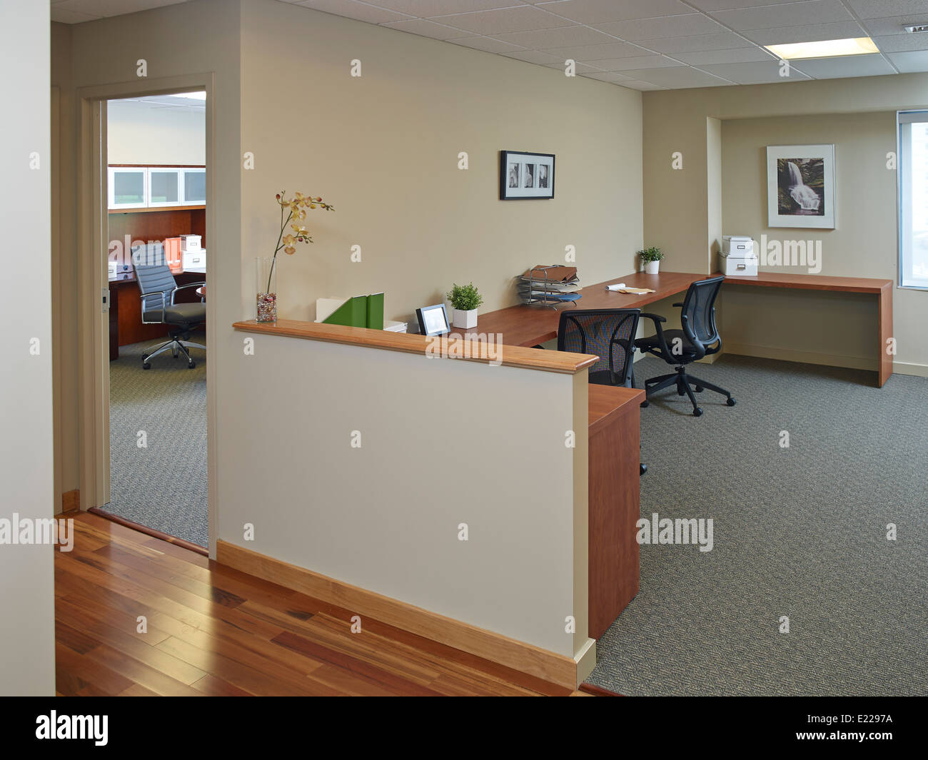 Simple Office With No Employees Stock Photo