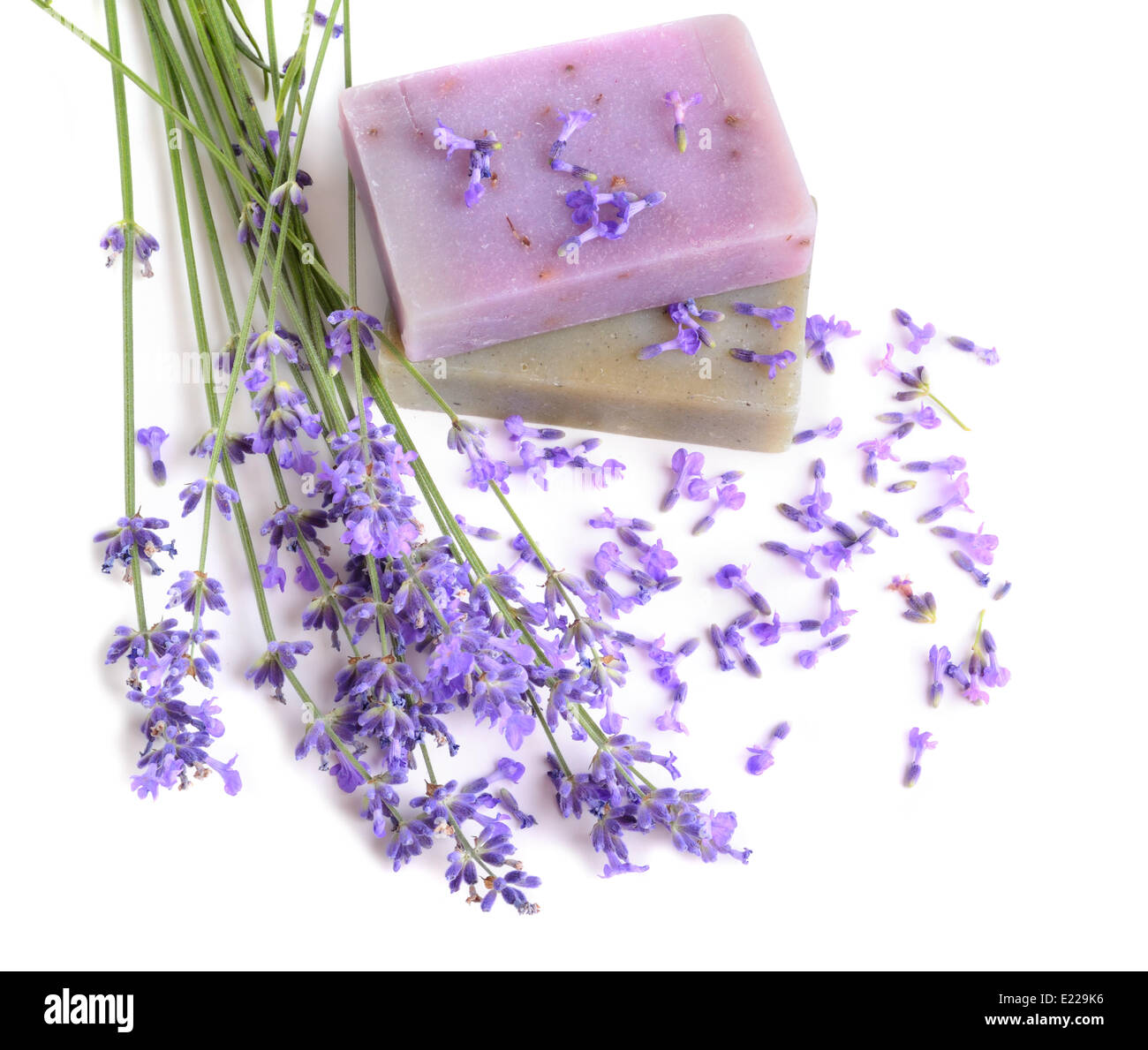 Natural soaps for bodycare Stock Photo