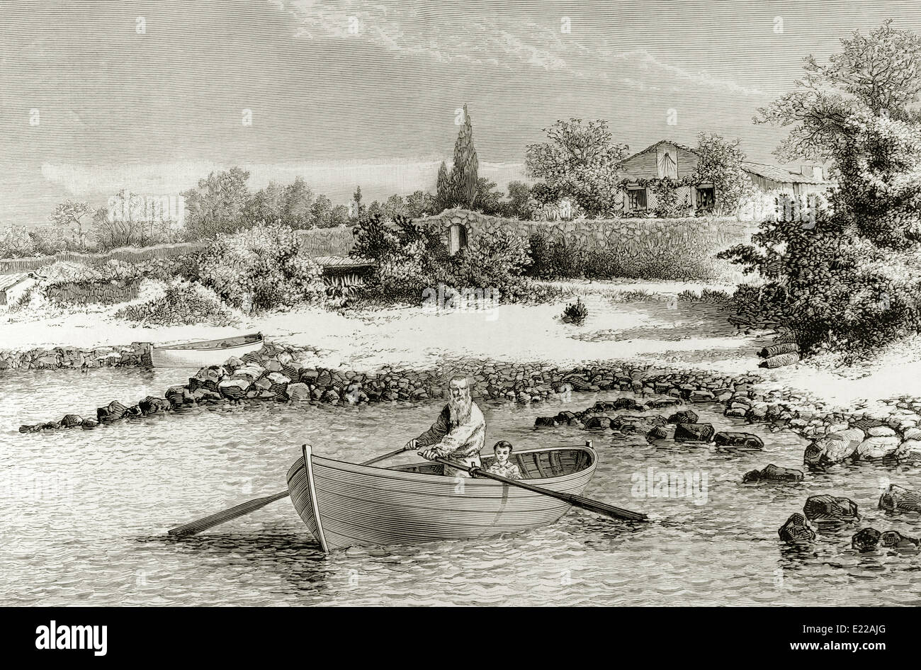 JeanBaptiste Alphonse Karr (1808 1890). French critic, journalist, and novelist. Residence of