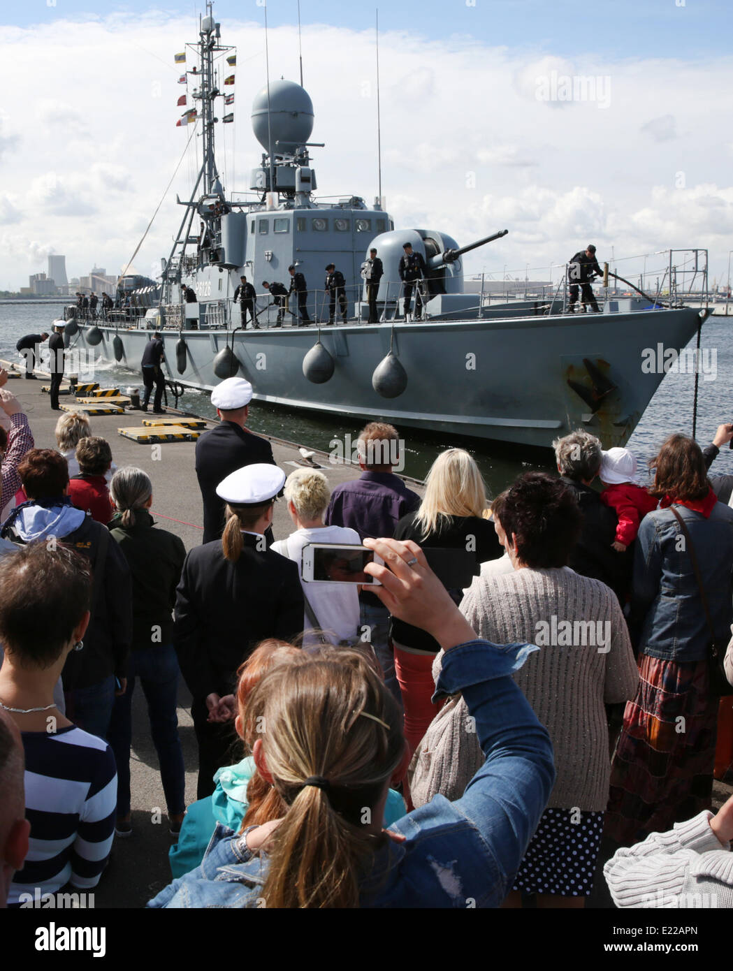 RostockWarnemuende, Germany. 13th June, 2014. Speedboat 'Frettchen
