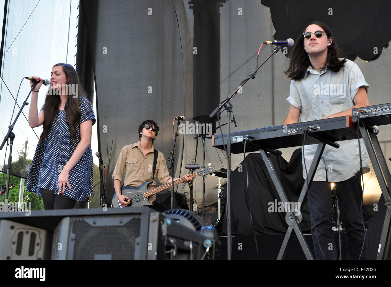 Raleigh Nc Usa 12th June 2014 Singer Madeline Follin Brian