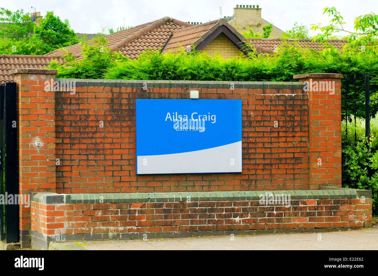 Residential care home in Glasgow, Scotland Stock Photo