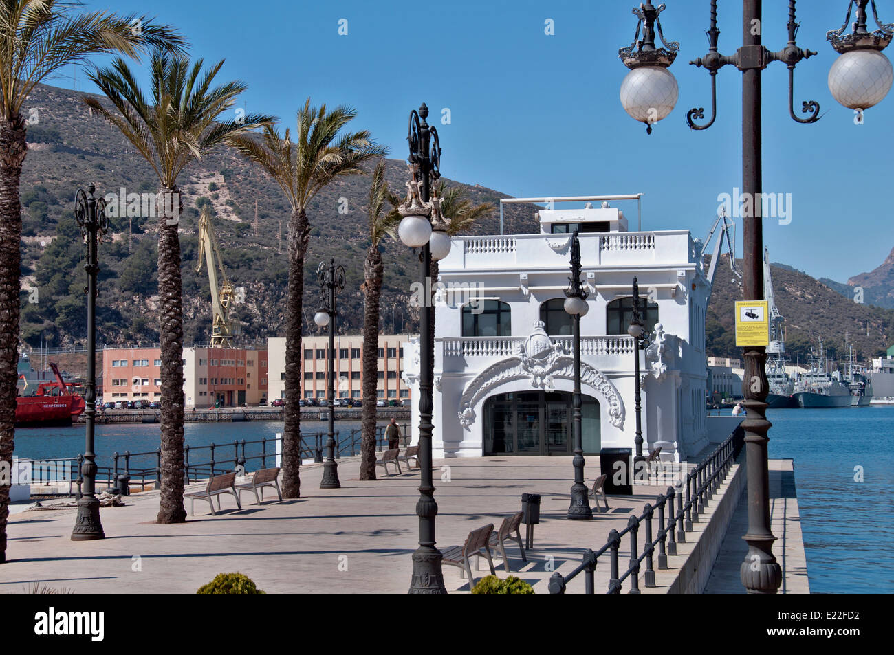 Puerto Deportivo - Port Harbor - Cartagena Spain Spanish Stock Photo