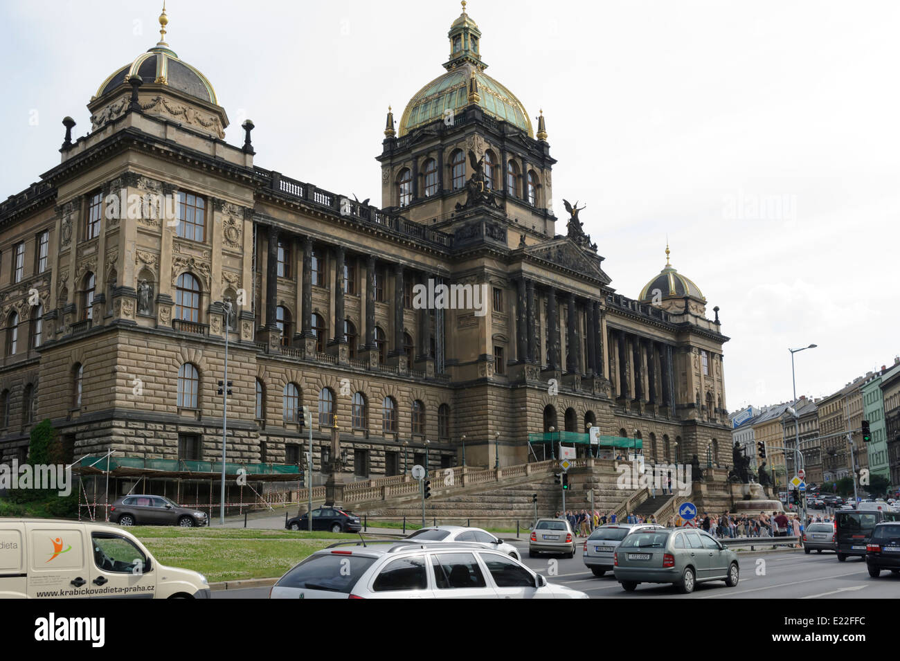 The National Museum building in Prague, Czech Republic. Stock Photo