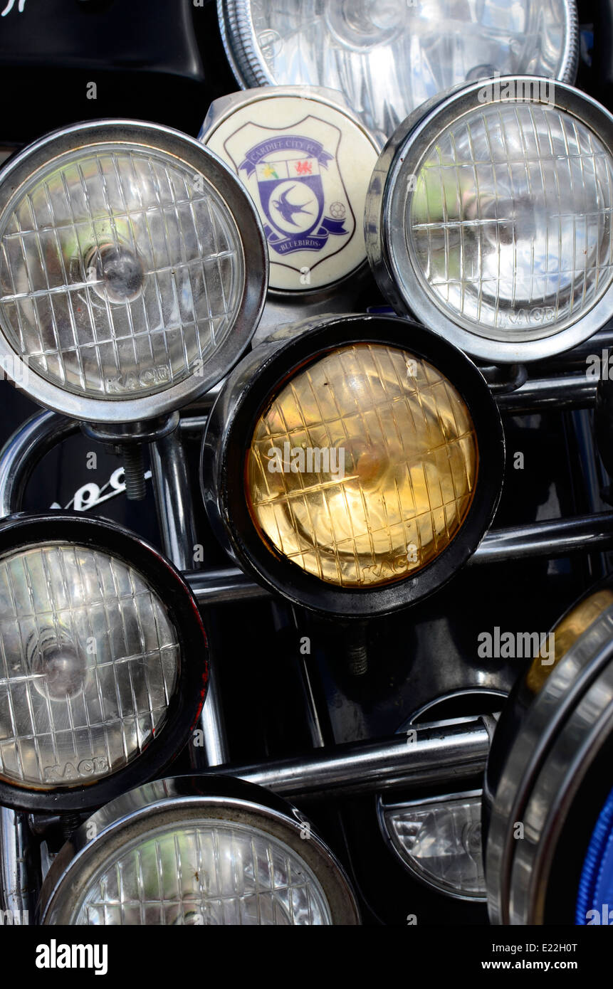 scooter headlights cluster Stock Photo Alamy