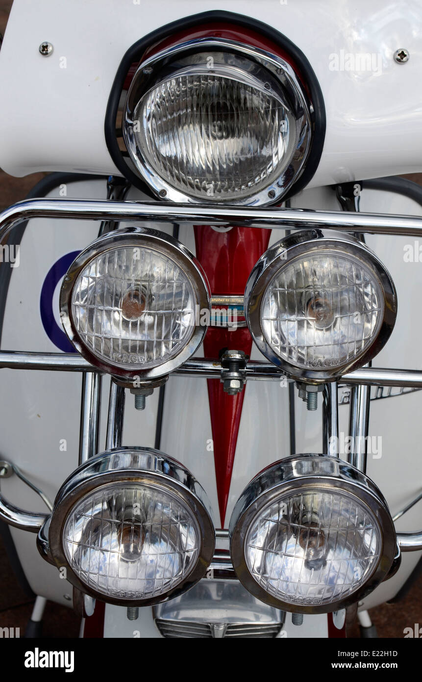 scooter headlights cluster Stock Photo Alamy