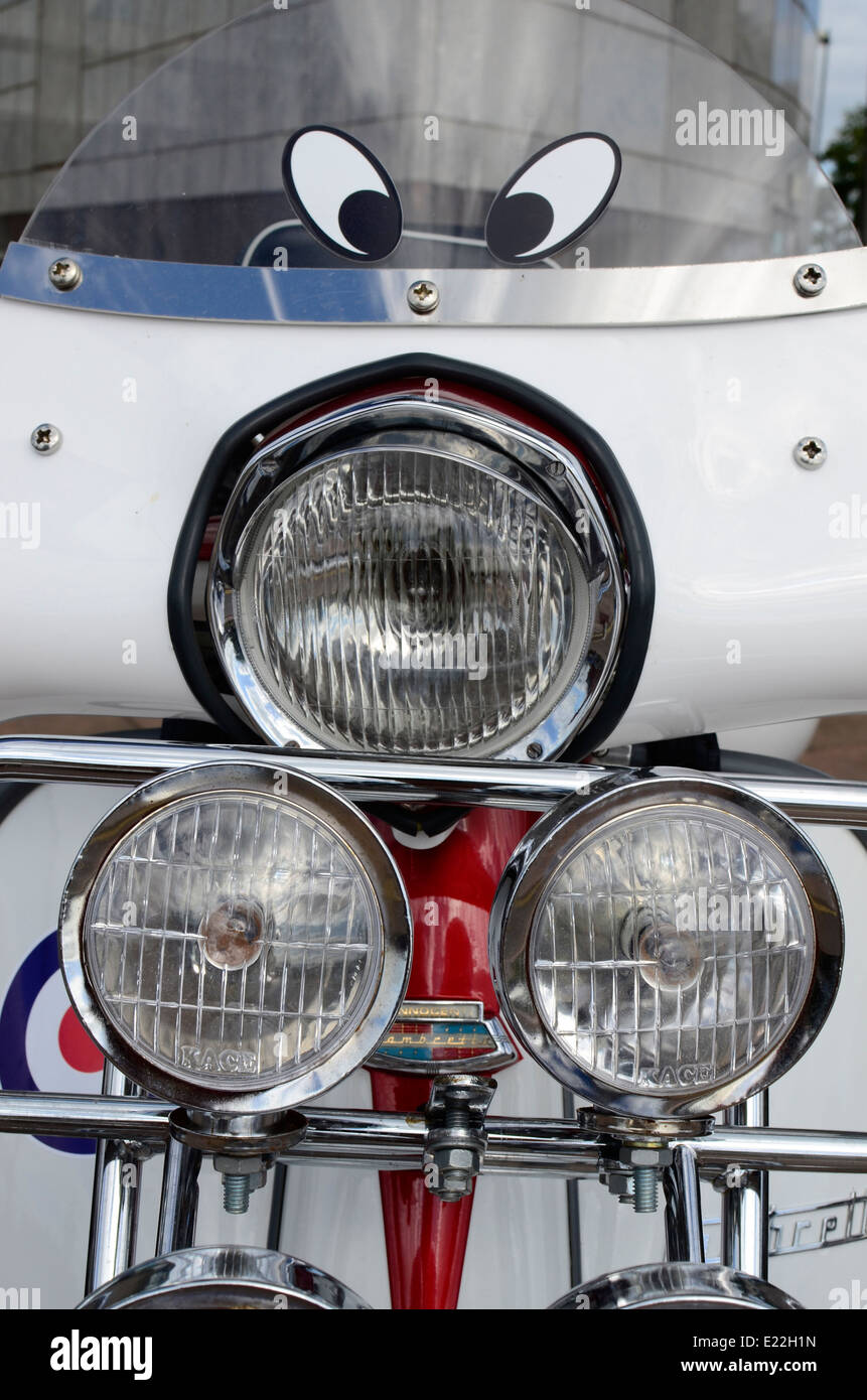 scooter headlights cluster Stock Photo Alamy