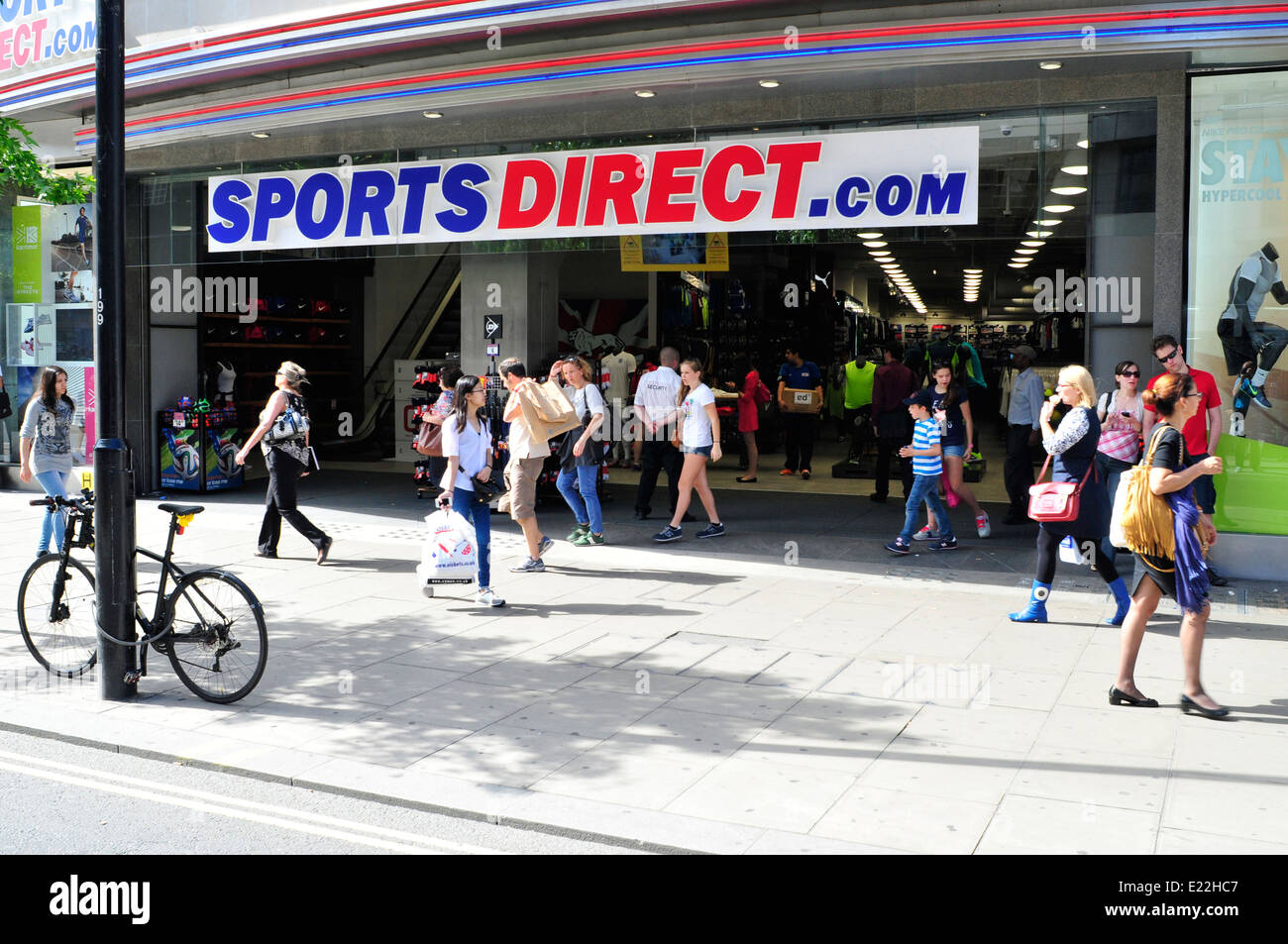 The new sports direct shop on Oxford Street, London, UK Stock Photo