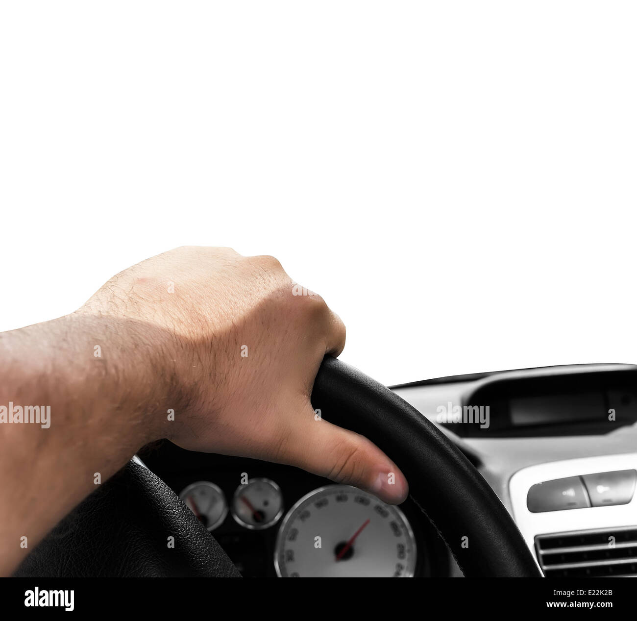 Holding hand on steering wheel hi-res stock photography and images - Alamy