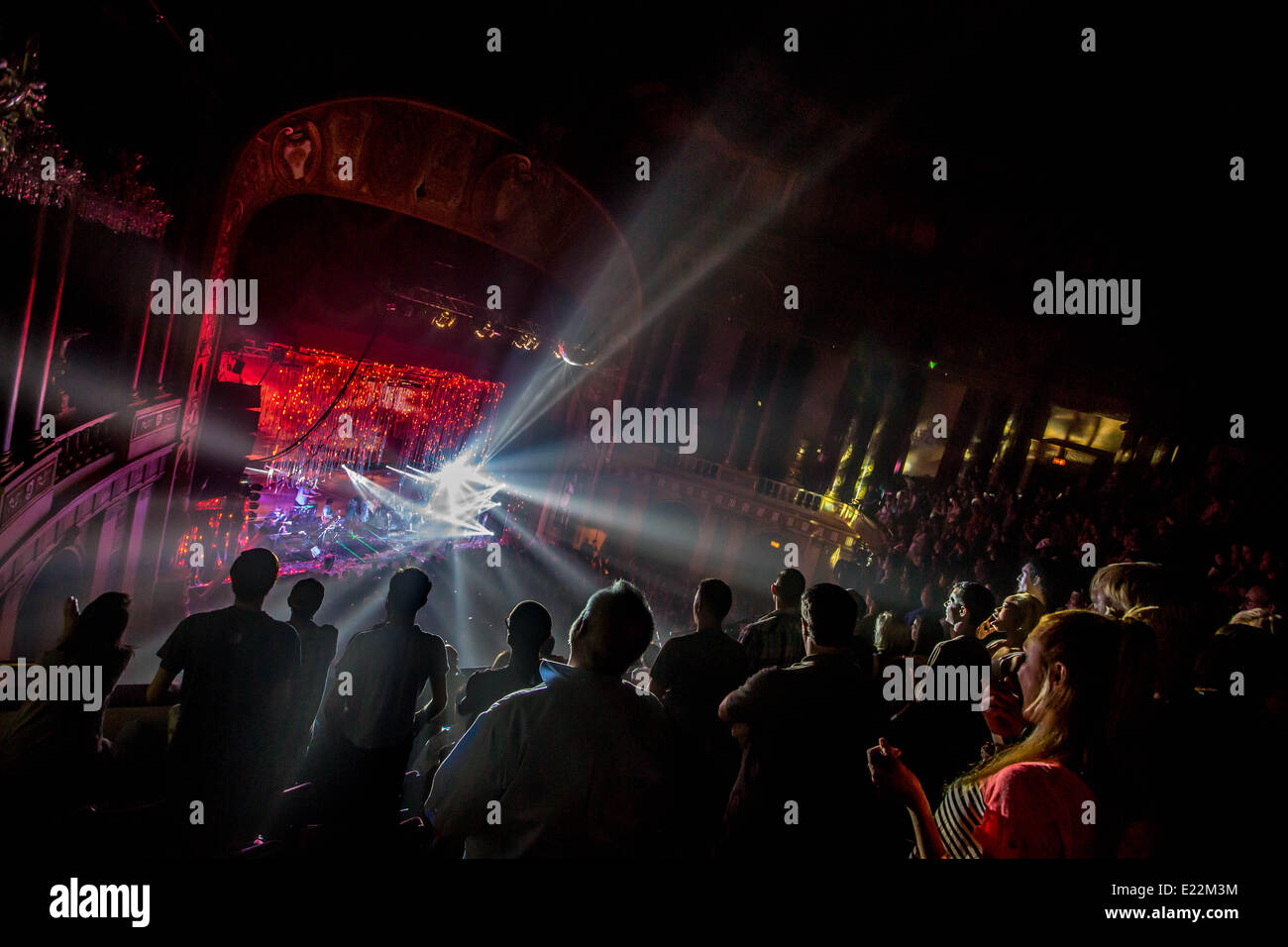 Detroit, Michigan, USA. 12th June, 2014. THE FLAMING LIPS performing on