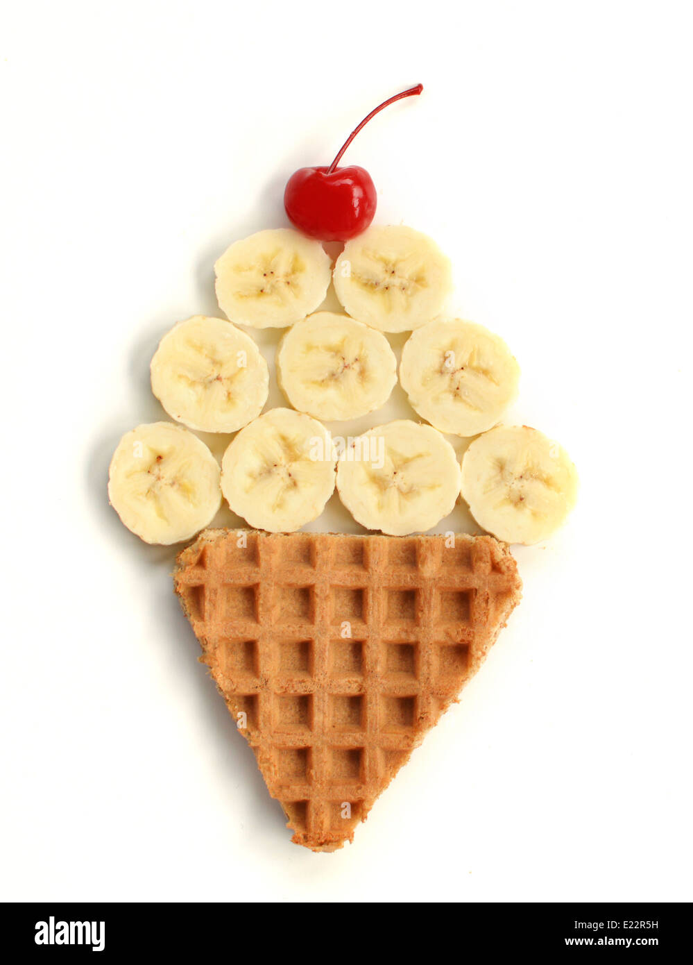 Ice Cream Cone Food Art Stock Photo